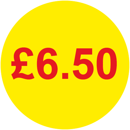 £6.50 Round Price Labels