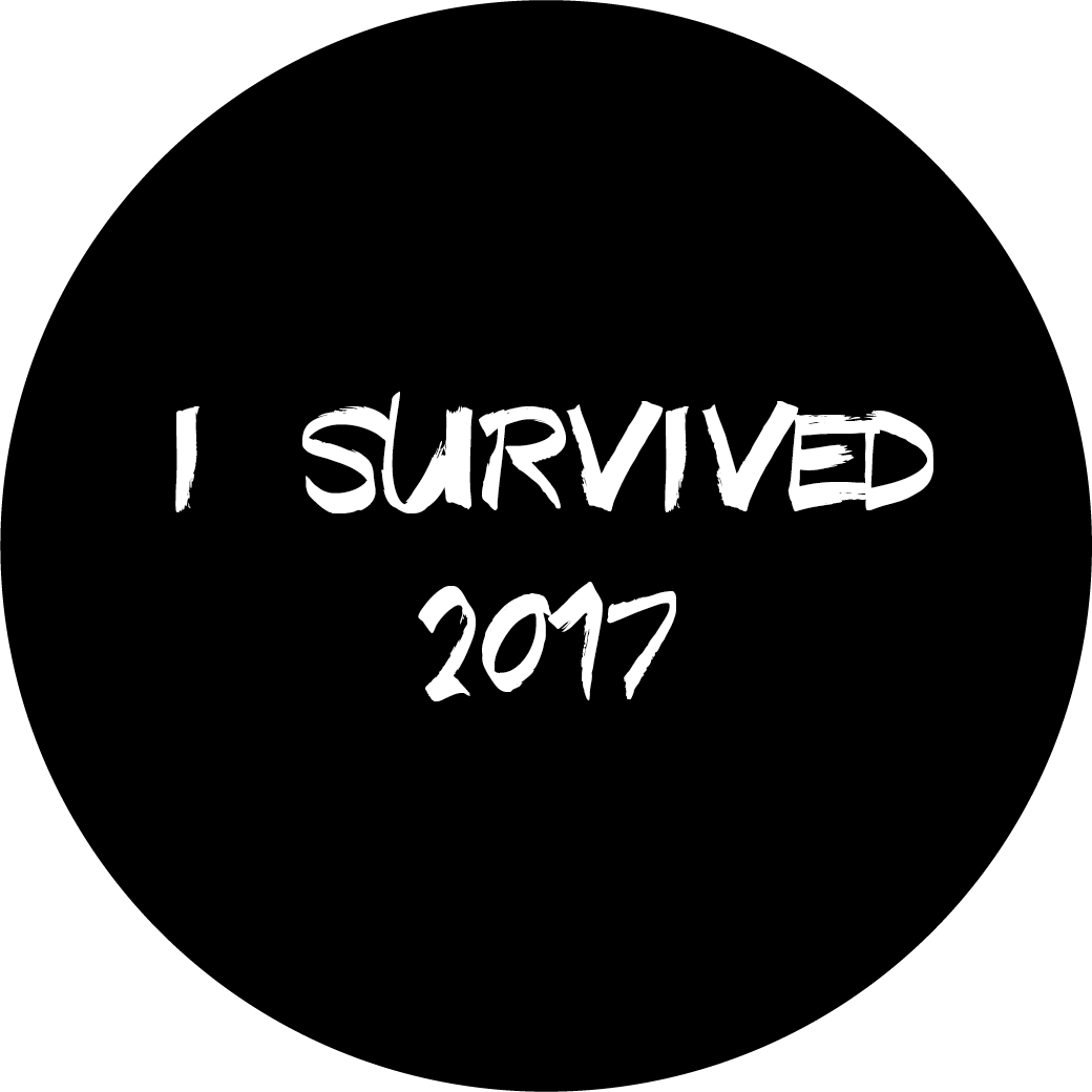 I Survived 2017 New Year Themed Stickers