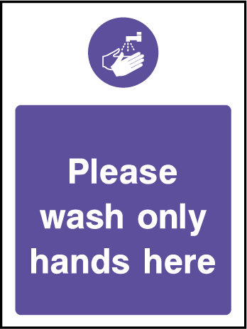 Please Wash Hands Food Hygiene Rectangle Labels