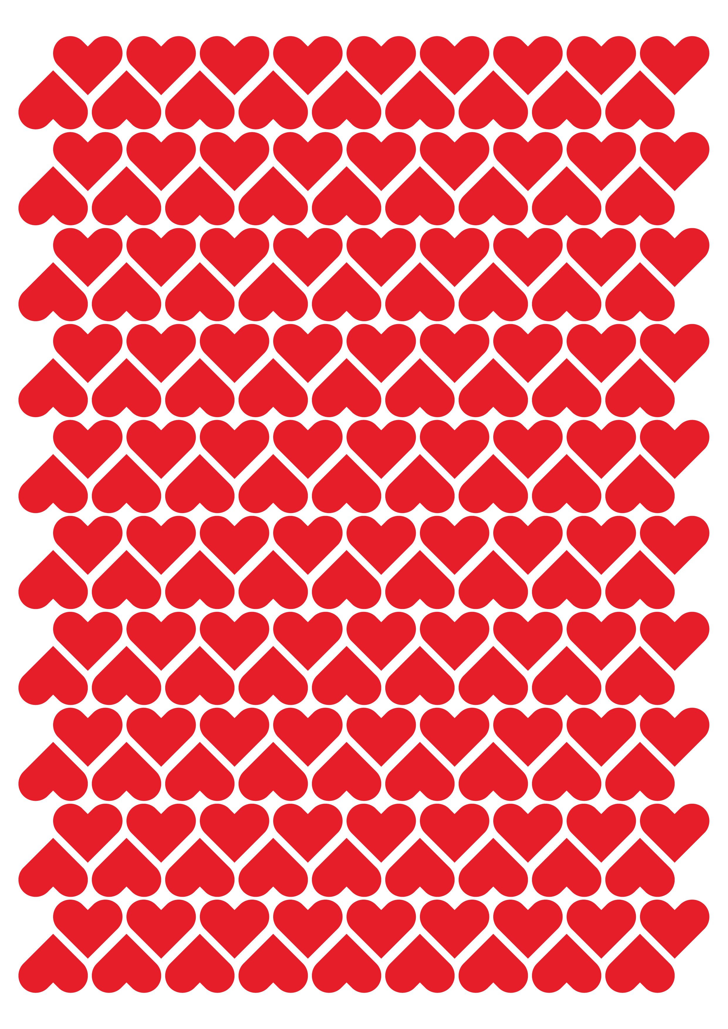 Hearts Valentines Day Themed Stickers