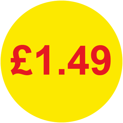 £1.49 Round Price Labels