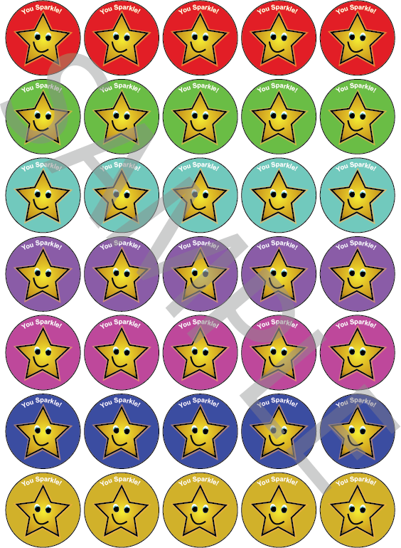 You Sparkle Reward Stickers Mixed Colour