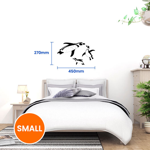 Swimming Penguins Wall Stickers