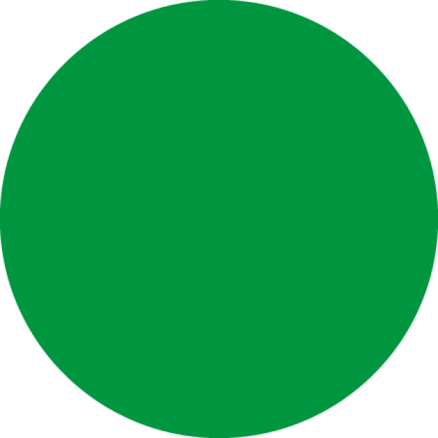 Green Dot Identification Round Labels