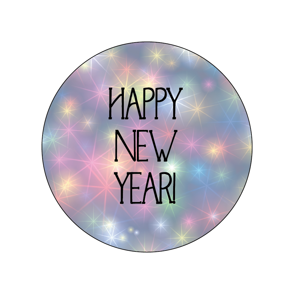Bright Stars New Year Themed Stickers