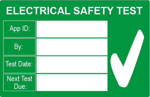 PAT Test Safety Large Rectangle Labels
