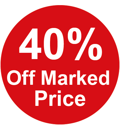 40% Off Marked Price Round Sales Labels