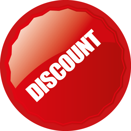 Discount Round Labels With Shine Detail