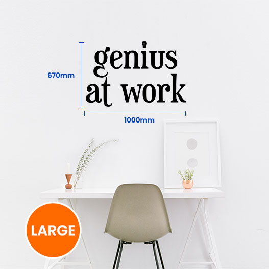Genius At Work Wall Sticker
