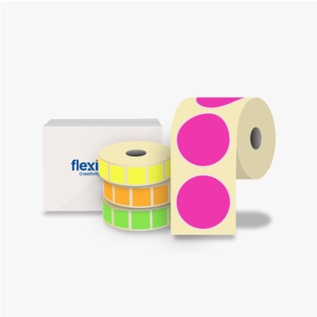 Fluorescent Roll Labels