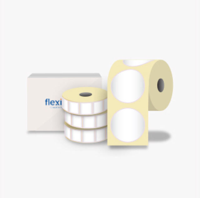 Gloss White Roll Labels