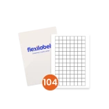 104 Square Labels per A4 sheet, 18mm x 18mm