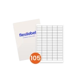 105 Rectangle Labels per A4 Sheet 38 mm x 10 mm