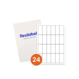 24 Rectangle Labels per A4 sheet 30 mm x 68 mm