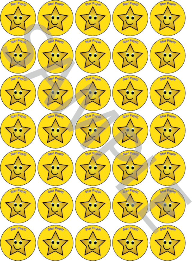 Star Pupil Reward Stickers