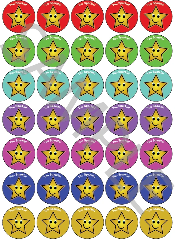 Sparkly Stickers - Mixed Pack, Breaktime