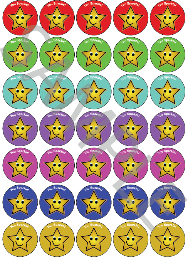 You Sparkle Reward Stickers Mixed Colour