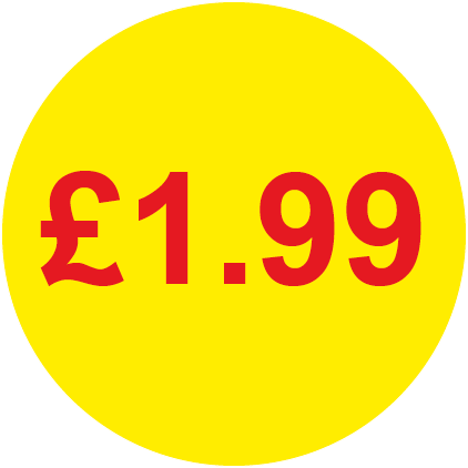 £1.99 Round Price Labels - Flexi Labels